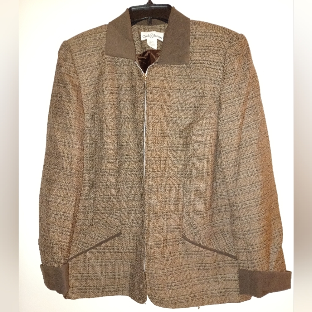Vintage Croft & Barrow Zippered Blazer.  Size 14